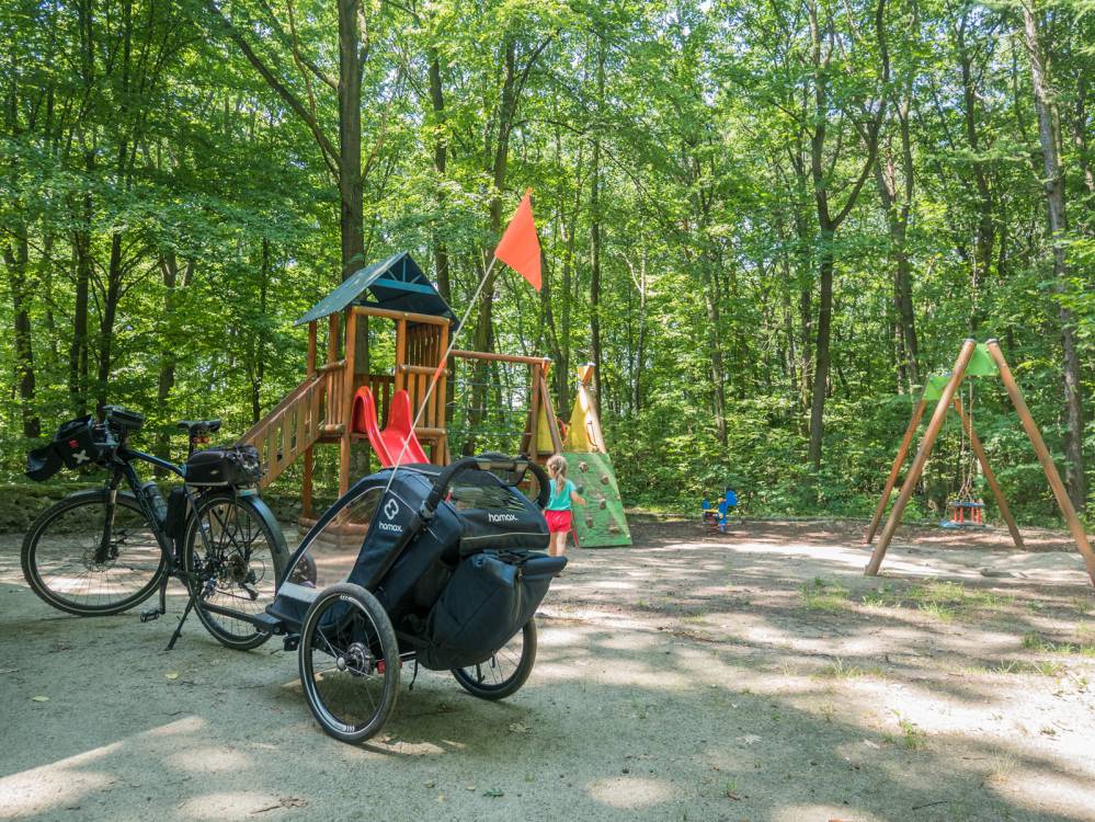 Rowerem z dzieckiem po Rybniku