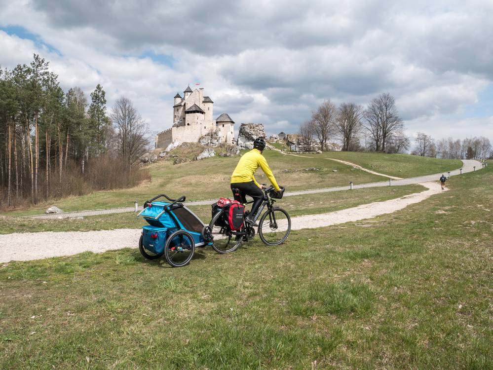 Rowerem z dzieckiem: Żarki