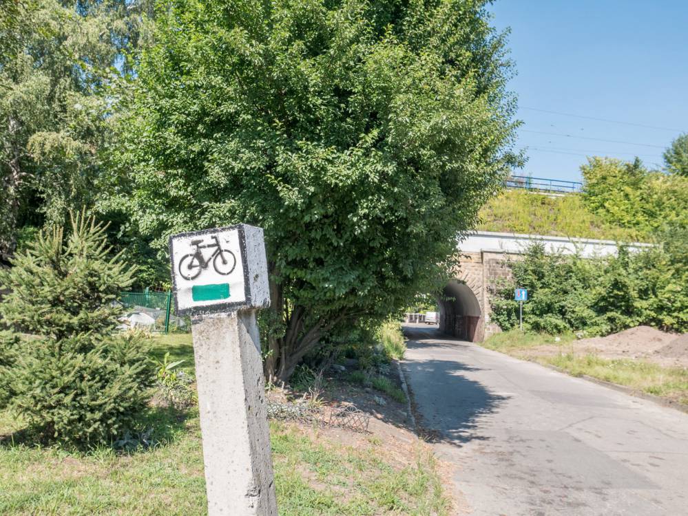 Zielony szlak rowerowy nr 7 w Mysłowicach