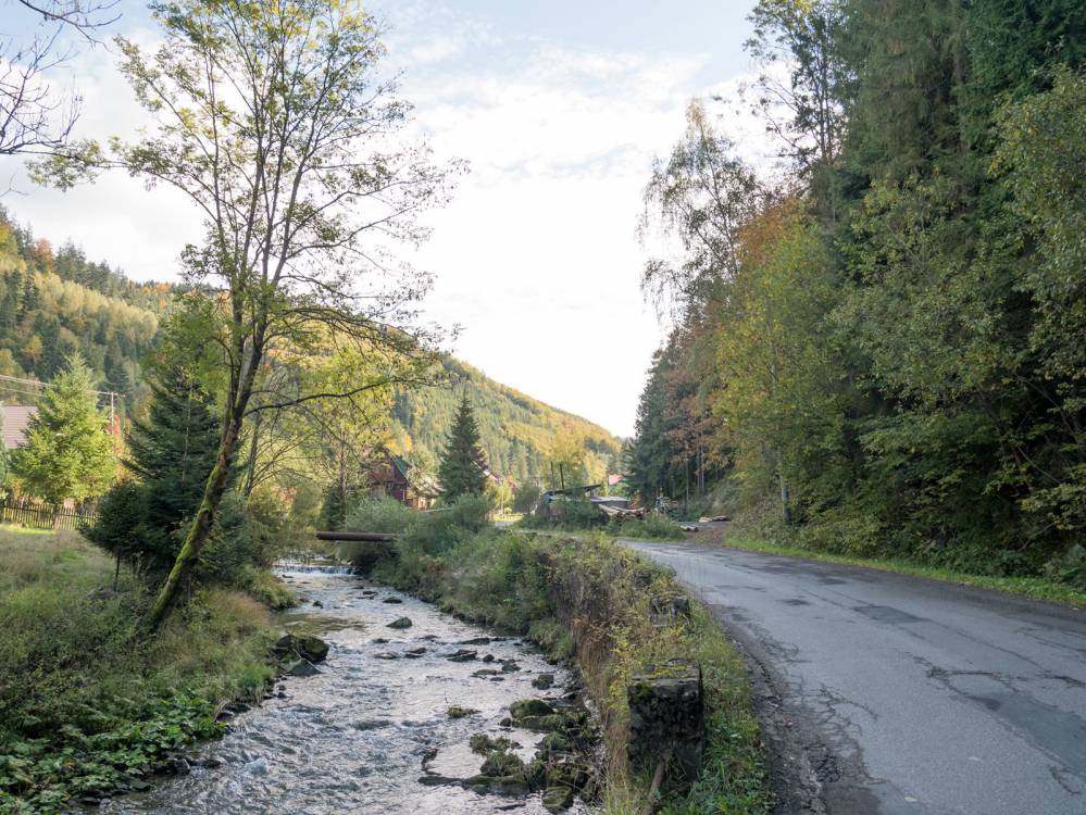 Czarny szlak rowerowy w Węgierskiej Górce